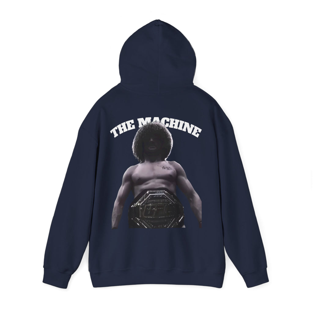 MERAB DVALISHVILI Hoodie – USA &GEORGIA Flag Small Chest + Back Wrestler Belt Design
